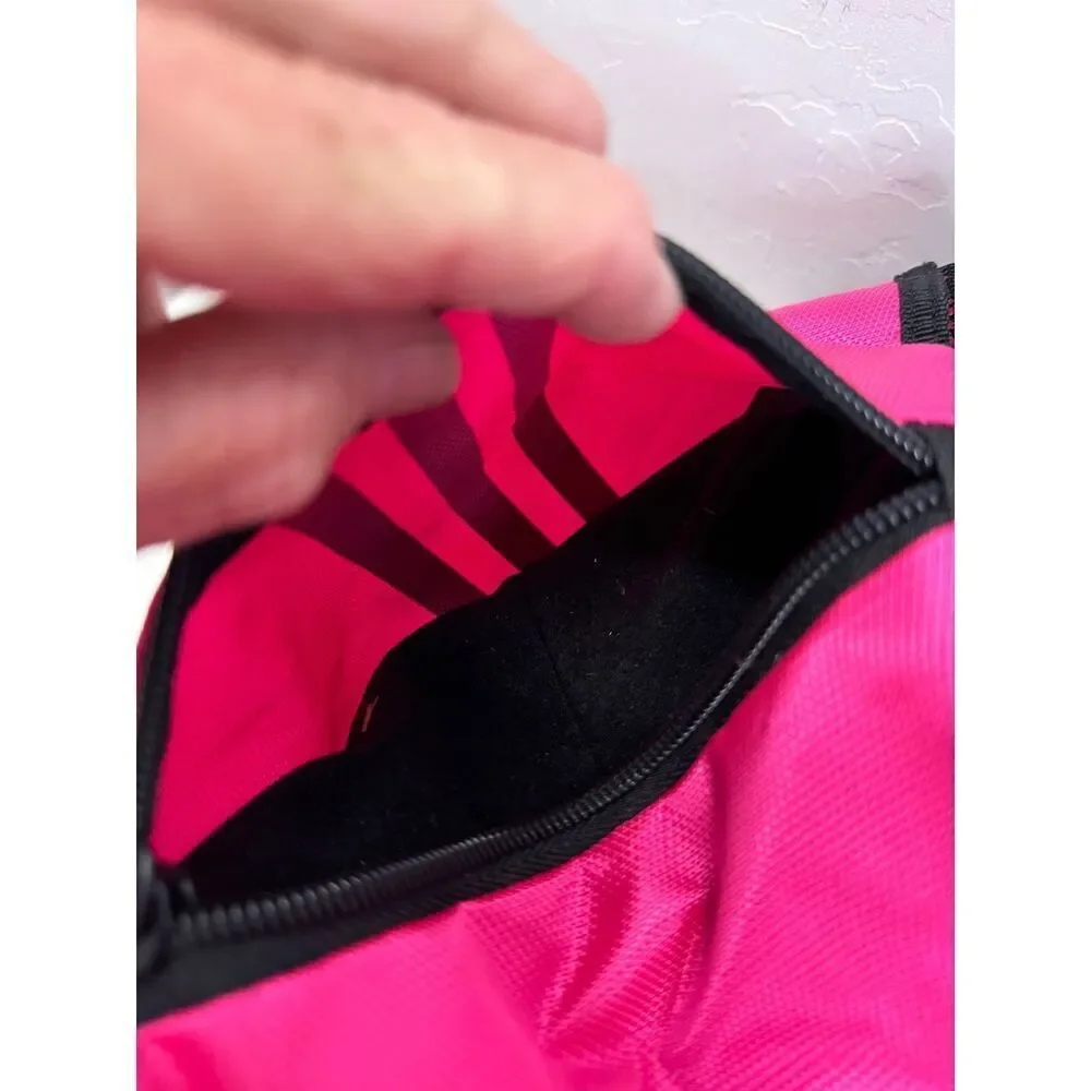 Adidas Pink‎ Black Alliance II Sackpack Drawstring Bag Backpack With Pockets